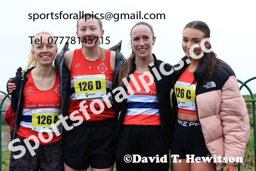 Senior Women and Over-35s Women 2025 NECAA Royal Signals Road Relays Champs.,  Hetton Lyons Country Park, Hetton le Hole, County Durham. Photo: David T. Hewitson/Sports for All Pics